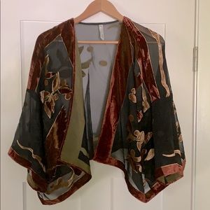 H&M Chiffon & Velvet Shrug